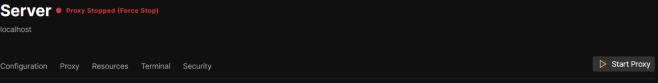 Screenshot: Server-Status in Coolify